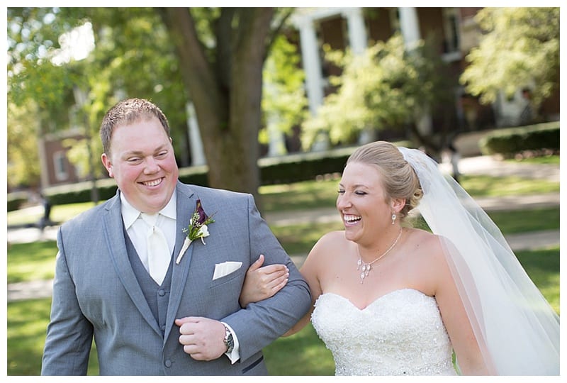 A Plum and Gray Wedding at the Hilton Garden Inn in Champaign, IL Photos by Ebby L Photography©