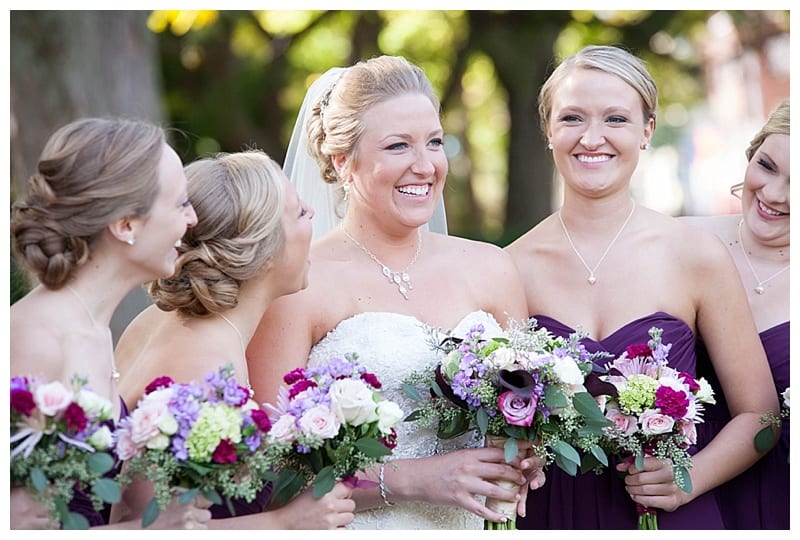 A Plum and Gray Wedding at the Hilton Garden Inn in Champaign, IL Photos by Ebby L Photography©