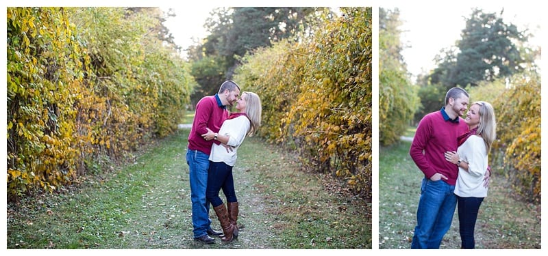 A perfect fall engagement at Allerton Park in Monticello, IL Photos by Ebby L Photography