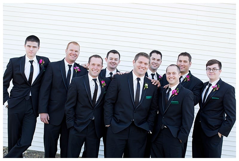 A Vibrant Pine Green and Fuchsia Wedding in Mahomet, IL Photos by Ebby L Photography