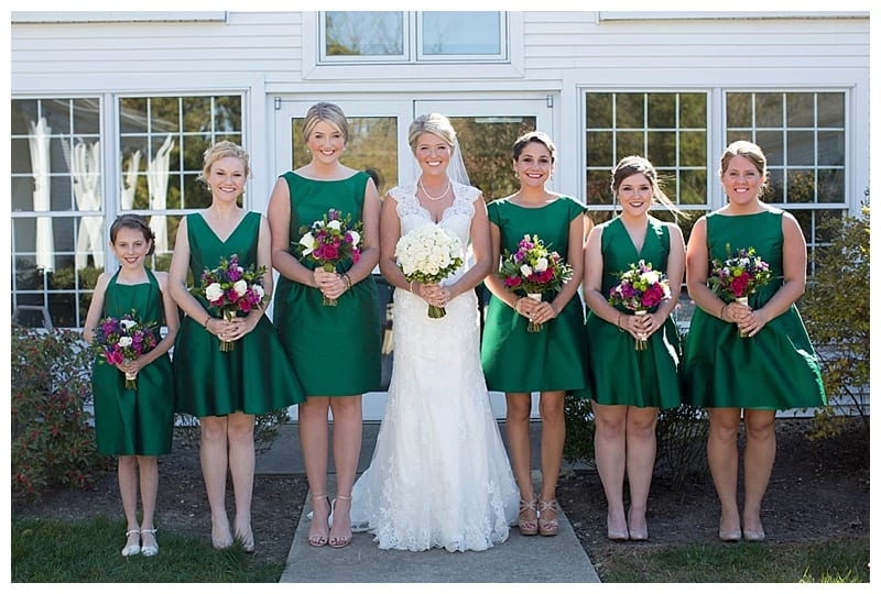 A Vibrant Pine Green and Fuchsia Wedding in Mahomet, IL Photos by Ebby L Photography