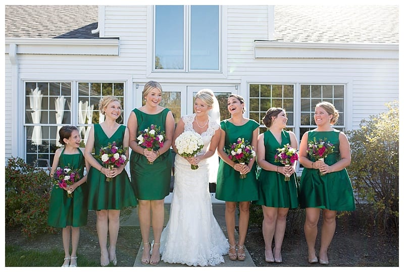 A Vibrant Pine Green and Fuchsia Wedding in Mahomet, IL Photos by Ebby L Photography