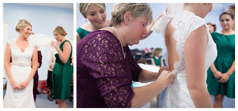 A Vibrant Pine Green and Fuchsia Wedding in Mahomet, IL Photos by Ebby L Photography