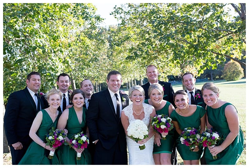 A Vibrant Pine Green and Fuchsia Wedding in Mahomet, IL Photos by Ebby L Photography