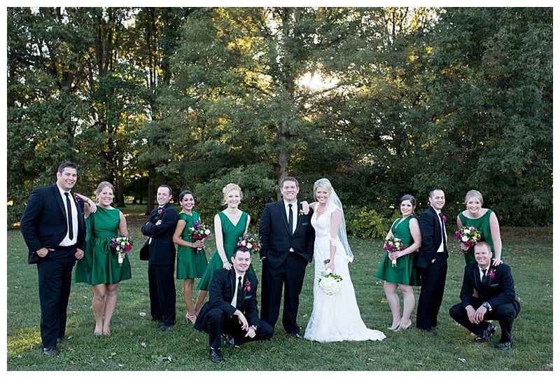 A Vibrant Pine Green and Fuchsia Wedding in Mahomet, IL Photos by Ebby L Photography