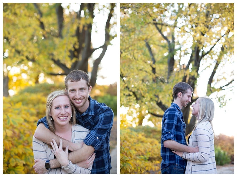 A Beautiful Fall Evening Engagement at Lake of the Woods in Mahomet, IL Photos by Ebby L Photography