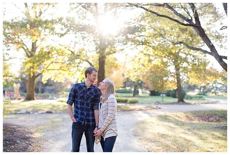 A Beautiful Fall Evening Engagement at Lake of the Woods in Mahomet, IL Photos by Ebby L Photography