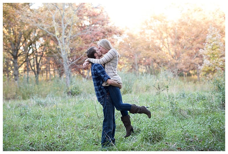 A Beautiful Fall Evening Engagement at Lake of the Woods in Mahomet, IL Photos by Ebby L Photography