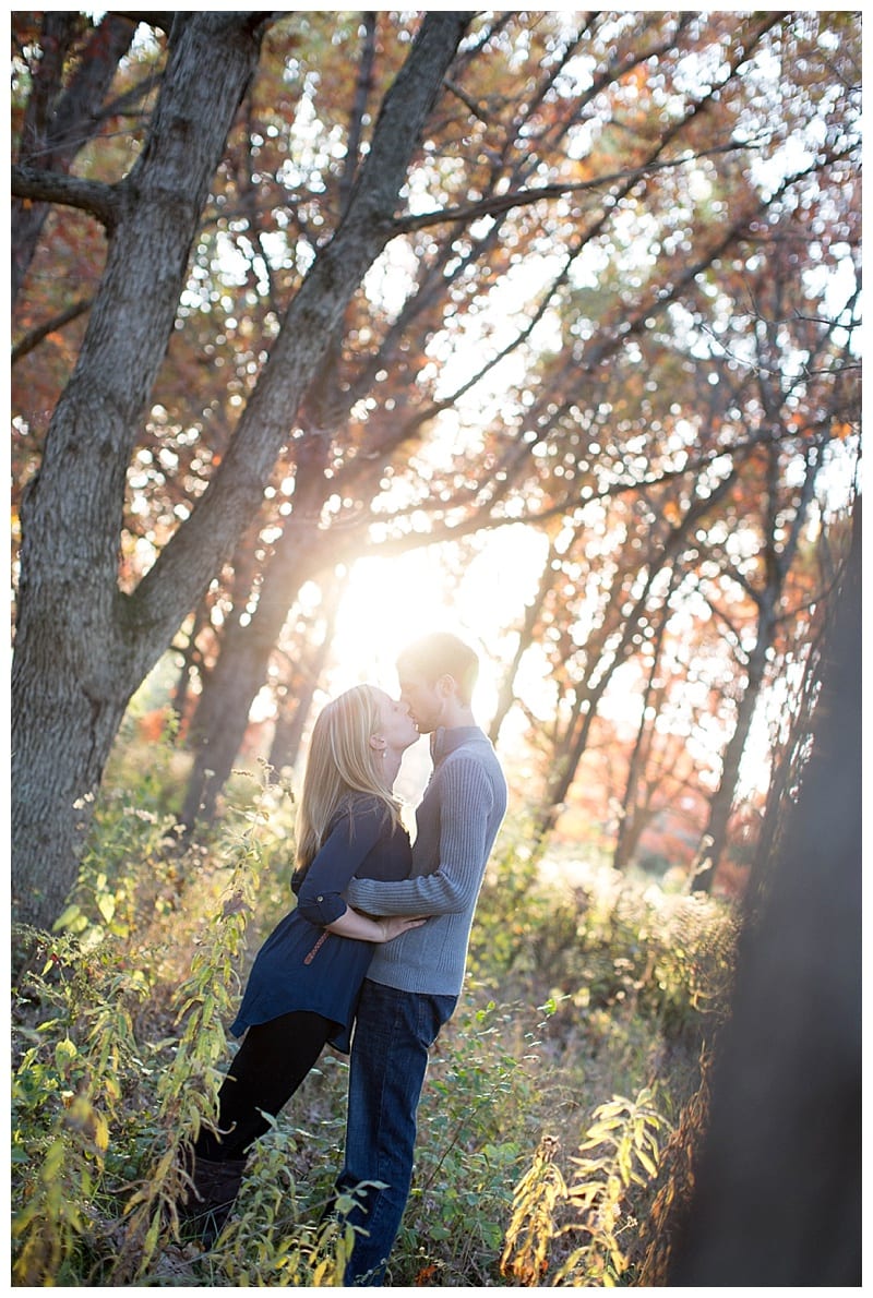 A Beautiful Fall Evening Engagement at Lake of the Woods in Mahomet, IL Photos by Ebby L Photography