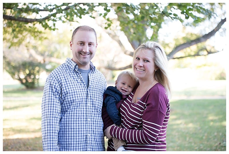 A Cute Family of Three at Lake of the Woods in Mahomet, IL Photos by Ebby L Photography