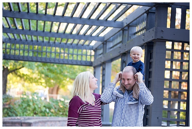 A Cute Family of Three at Lake of the Woods in Mahomet, IL Photos by Ebby L Photography