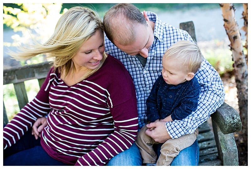 A Cute Family of Three at Lake of the Woods in Mahomet, IL Photos by Ebby L Photography