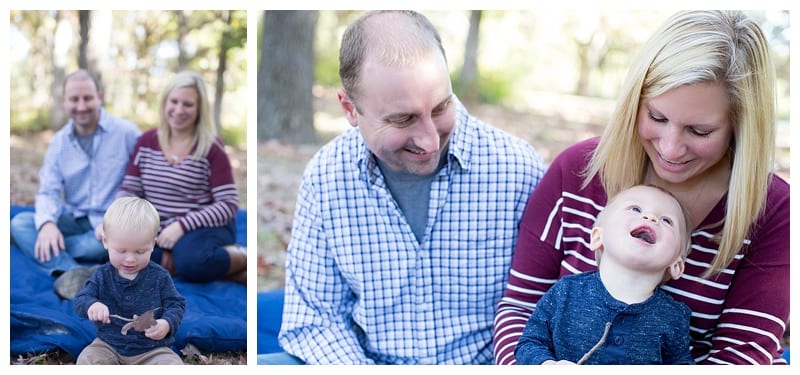 A Cute Family of Three at Lake of the Woods in Mahomet, IL Photos by Ebby L Photography