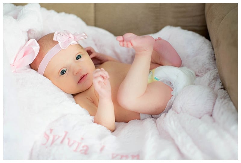 Newborn Baby Sylvia in Clinton, IL Photos by Ebby L Photography
