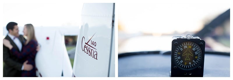 Airplane Enthusiast and his beautiful fiancé in Naperville, IL Engagement Photos  by Ebby L Photography
