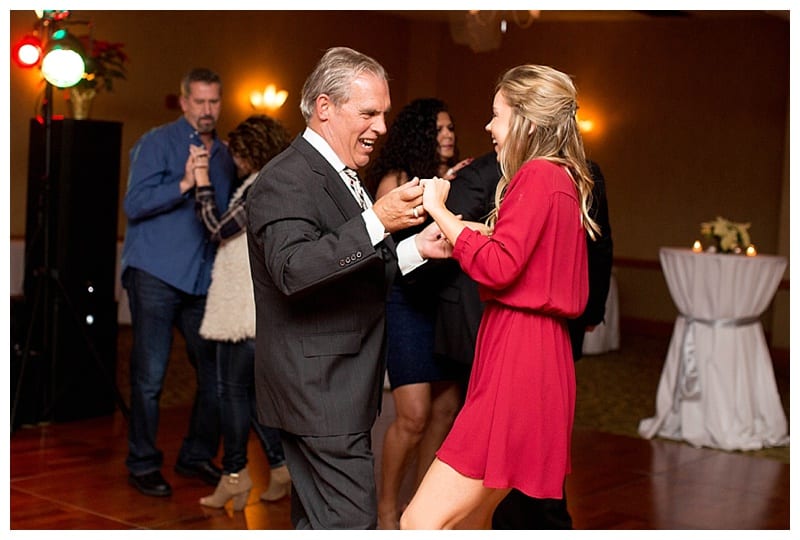 Hawthorne Suites Winter Wedding Reception in Champaign, IL Photos by Ebby L Photography