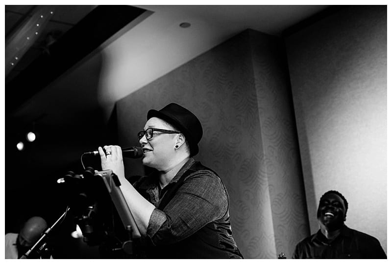 Hawthorne Suites Winter Wedding Reception in Champaign, IL Photos by Ebby L Photography