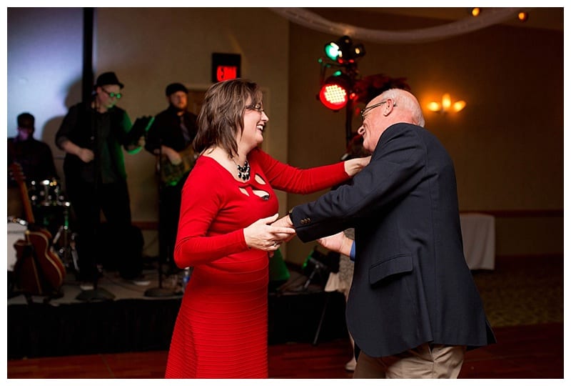 Hawthorne Suites Winter Wedding Reception in Champaign, IL Photos by Ebby L Photography
