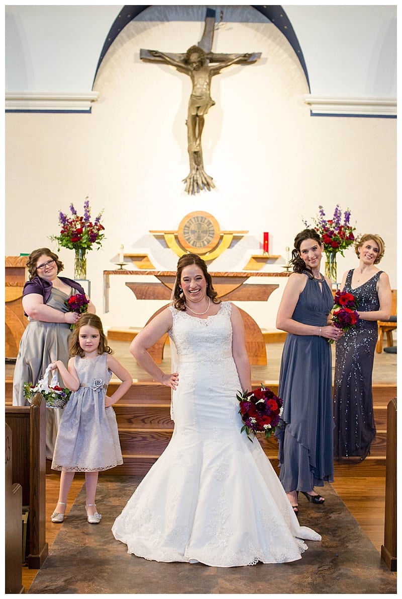 A Red Winter Wedding at Pear Tree Estates Champaign, IL Photos by Ebby L Photography