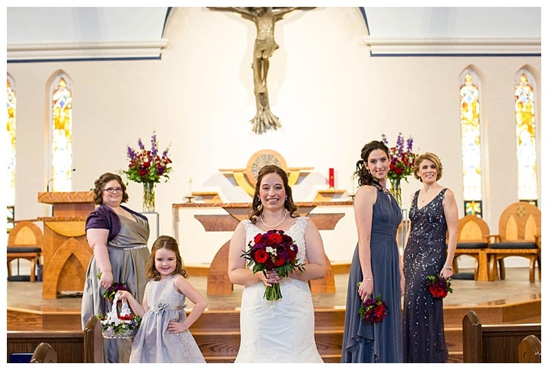 A Red Winter Wedding at Pear Tree Estates Champaign, IL Photos by Ebby L Photography