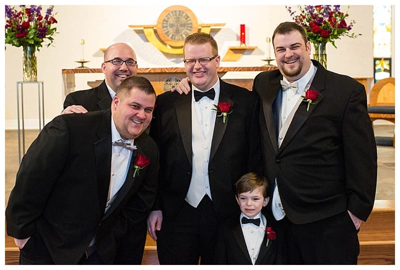 A Red Winter Wedding at Pear Tree Estates Champaign, IL Photos by Ebby L Photography