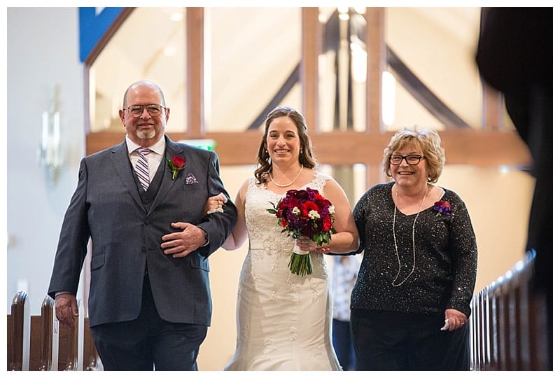 A Red Winter Wedding at Pear Tree Estates Champaign, IL Photos by Ebby L Photography
