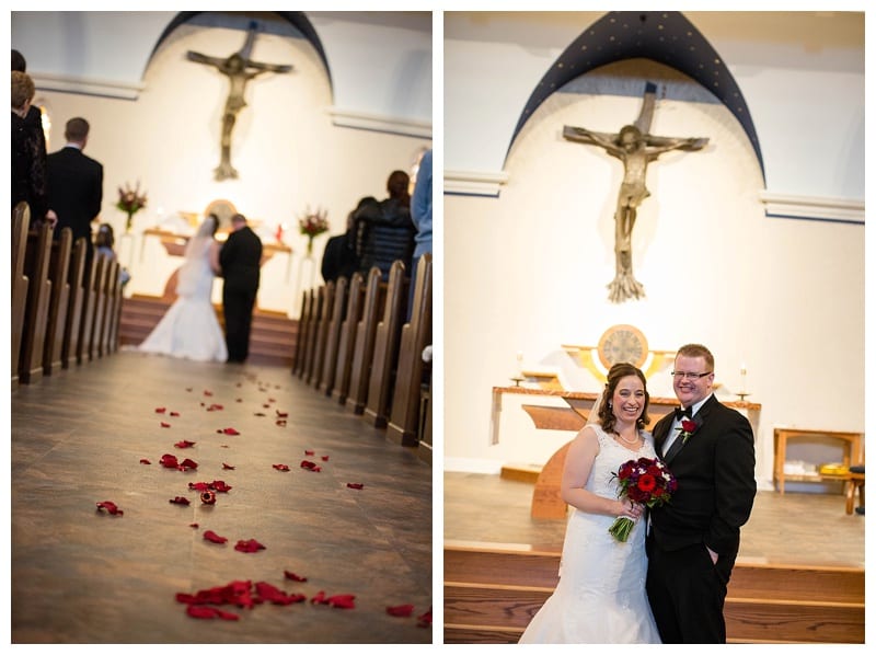 A Red Winter Wedding at Pear Tree Estates Champaign, IL Photos by Ebby L Photography