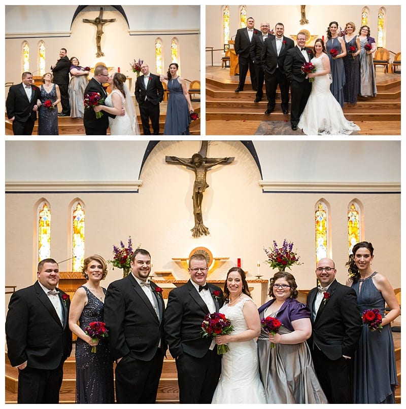 A Red Winter Wedding at Pear Tree Estates Champaign, IL Photos by Ebby L Photography
