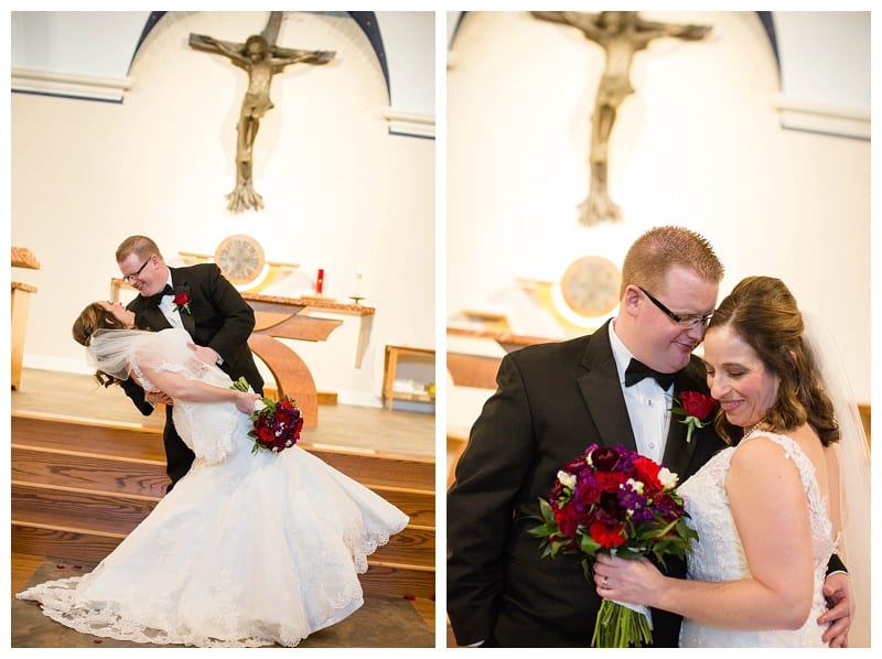 A Red Winter Wedding at Pear Tree Estates Champaign, IL Photos by Ebby L Photography