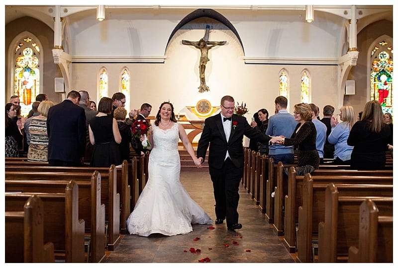 A Red Winter Wedding at Pear Tree Estates Champaign, IL Photos by Ebby L Photography