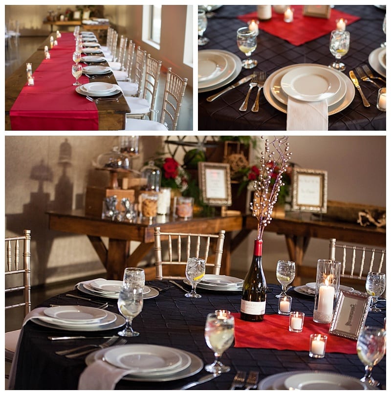 A Red Winter Wedding at Pear Tree Estates Champaign, IL Photos by Ebby L Photography