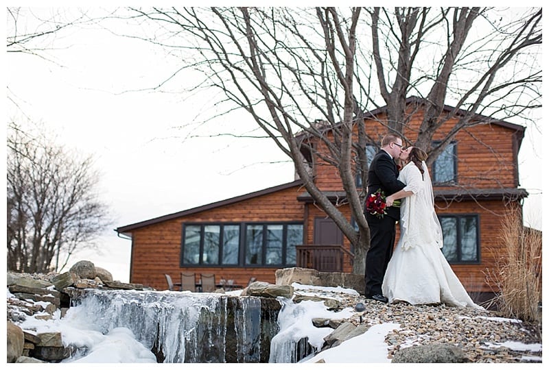 A Red Winter Wedding at Pear Tree Estates Champaign, IL Photos by Ebby L Photography