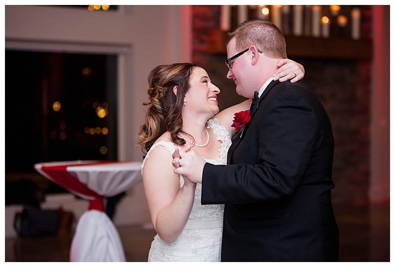 A Red Winter Wedding at Pear Tree Estates Champaign, IL Photos by Ebby L Photography