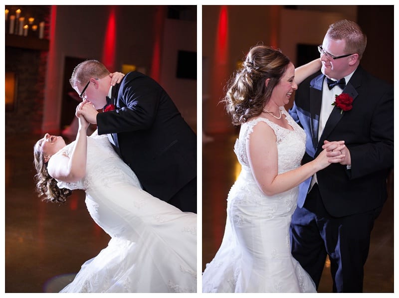 A Red Winter Wedding at Pear Tree Estates Champaign, IL Photos by Ebby L Photography