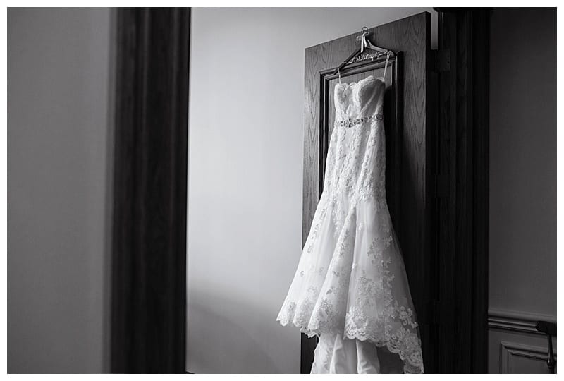 Wedding dress Champaign Country Club