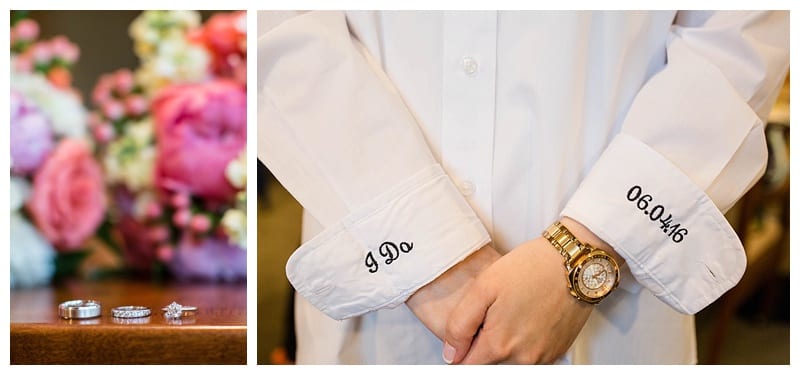 Bridal details Champaign Country Club Wedding
