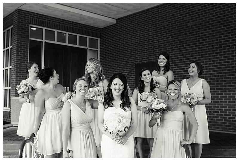 Bridesmaids photos Champaign Country Club Wedding