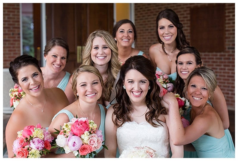 Aqua and coral wedding Champaign IL Photos