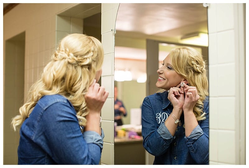 Bride Getting Ready Denim Shirt