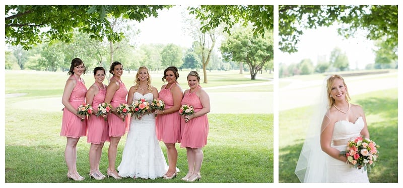 Pink Bridesmaids Photos