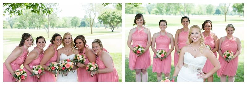Pink Bridesmaids Photos