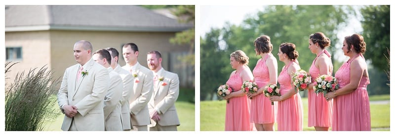 Outdoor wedding ceremony Crestwicke Country Club