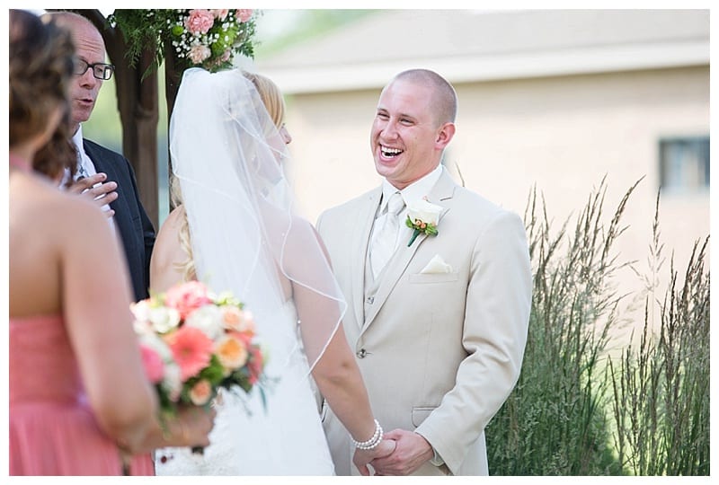 Outdoor summertime wedding
