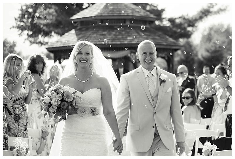 Outdoor summertime wedding