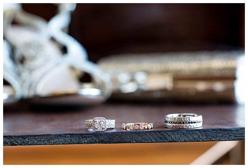 Bride and groom ring detail pics