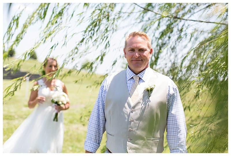 First reveal bride and groom
