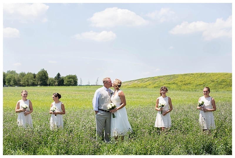 Country bridal party photos