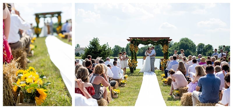 outdoor ceremony willow creek farm