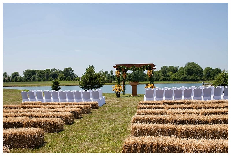 urbana outdoor wedding ceremony
