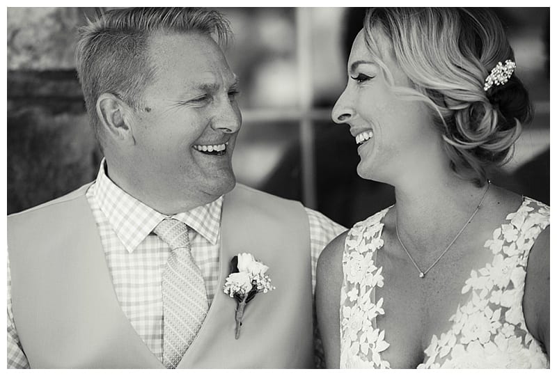 black and white bride and groom